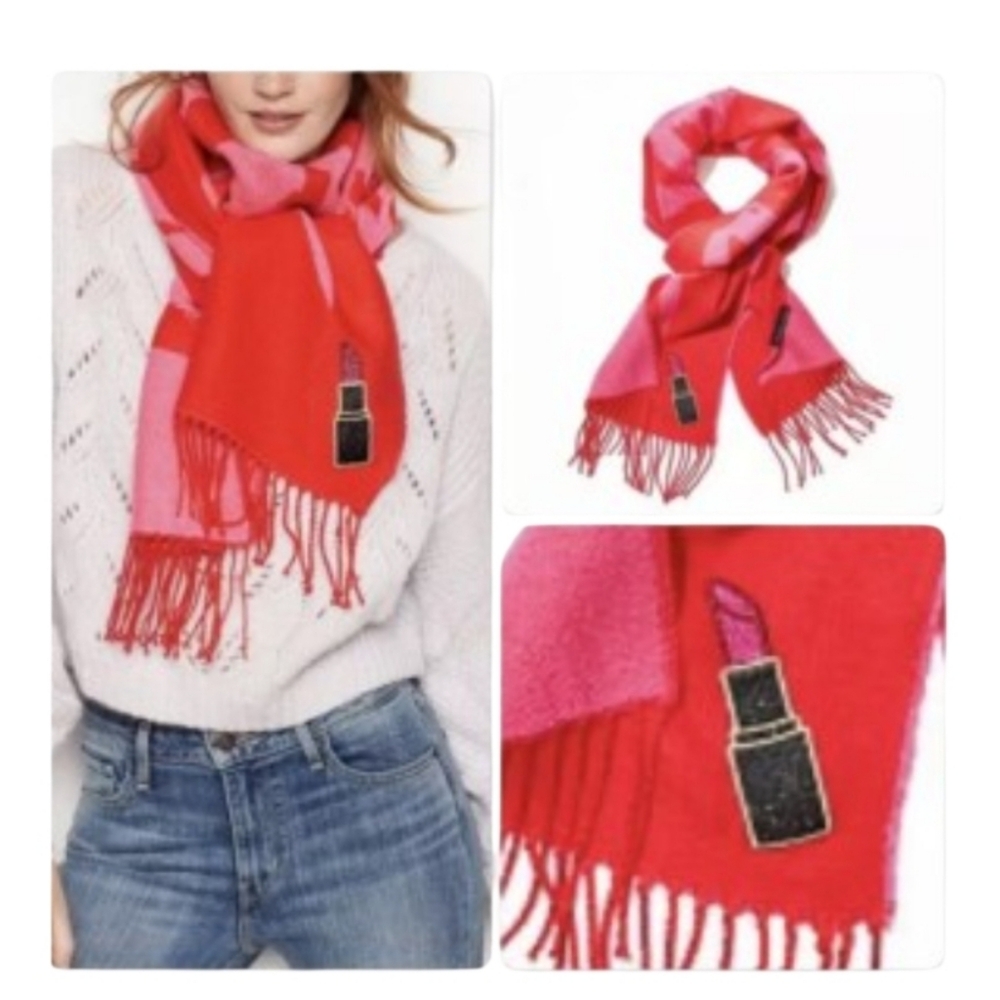 Victoria's  Secret Red and Pink Logo  Women's Scarf